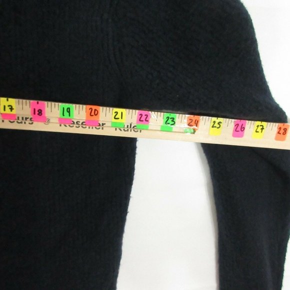 BETTER RICH NY Jane cardigan Sweater women's open-front SMALL deep Navy - Picture 2 of 10